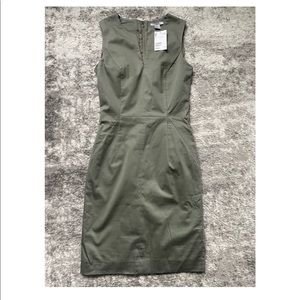 H&M sheath bodycon pencil Cocktail Dress - Olive Green - NEW! - Size:2